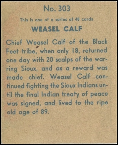R129 Western Series Strip Cards